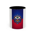 Haiti Flag Accent Coffee Mug — Haitian Coat of Arms 11/15oz